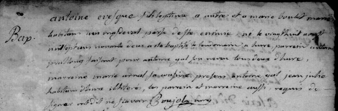 17920829 evesque antoine bapteme