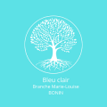 Bleu clair branche marie louise bonin