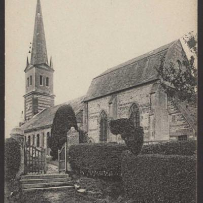 20FiNORMANVILLE1 - Normanville, 602. Environs de Fauville, l'église - 1900