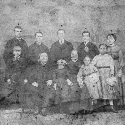 Famille Gravesteijn en 1870