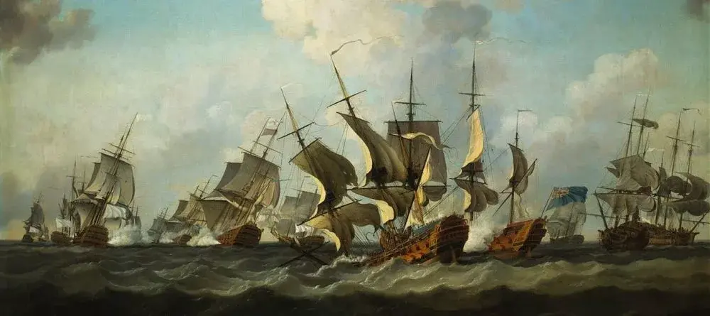 Guerre de sept ans bataille des cardinaux ou baie de quiberon e1557500091443 jpg