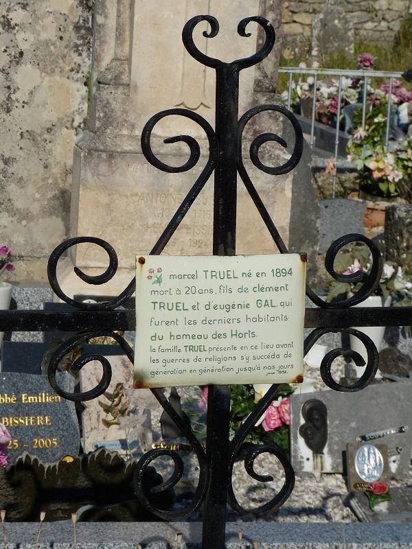 Tombe Truel (Cimetière de la Parade)