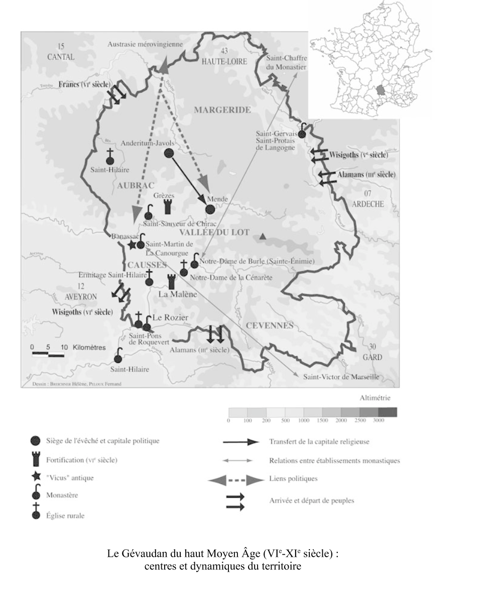 Le Gévaudan au haut Moyen Age