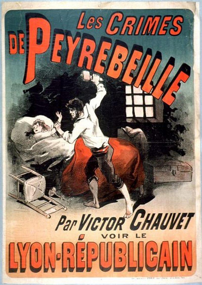 Les crimes de peyrebeille lithographie de 1885 fonds bibliotheque nationale