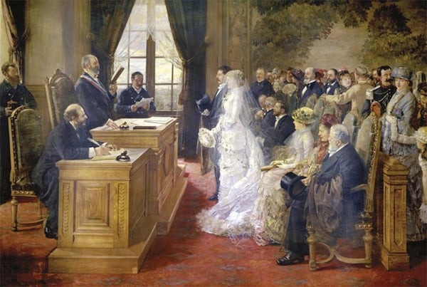 Mariage civil au 19e siecle