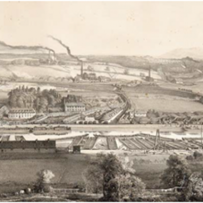 François Bonhommé, Montceau les Mines en 1857. Lithographie