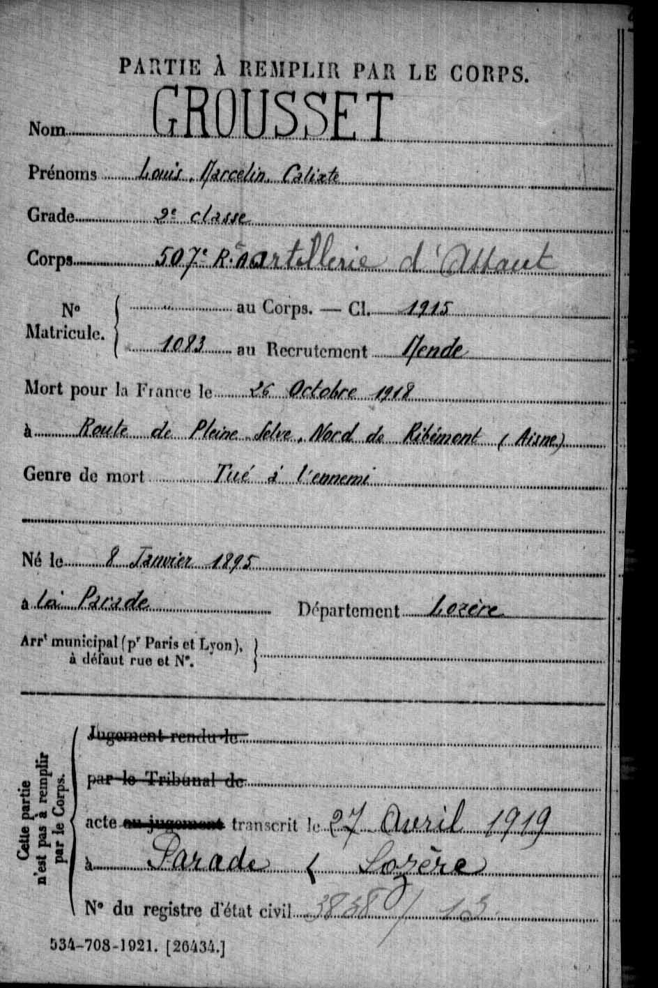 MPLF Grousset Marcel