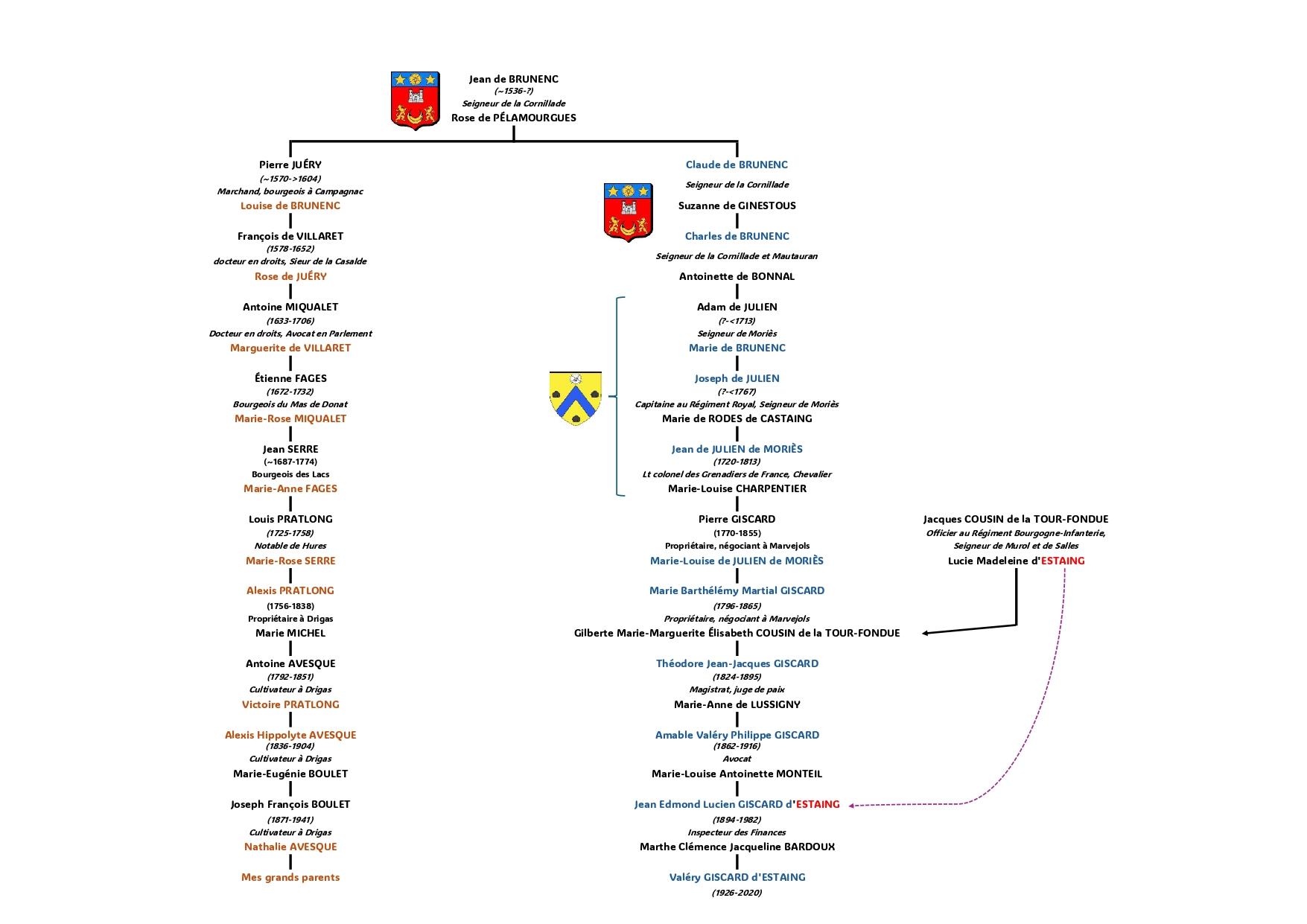 Parente famille giscard