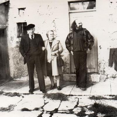 Mon grands-parents et mon oncle à Hures (années 70)