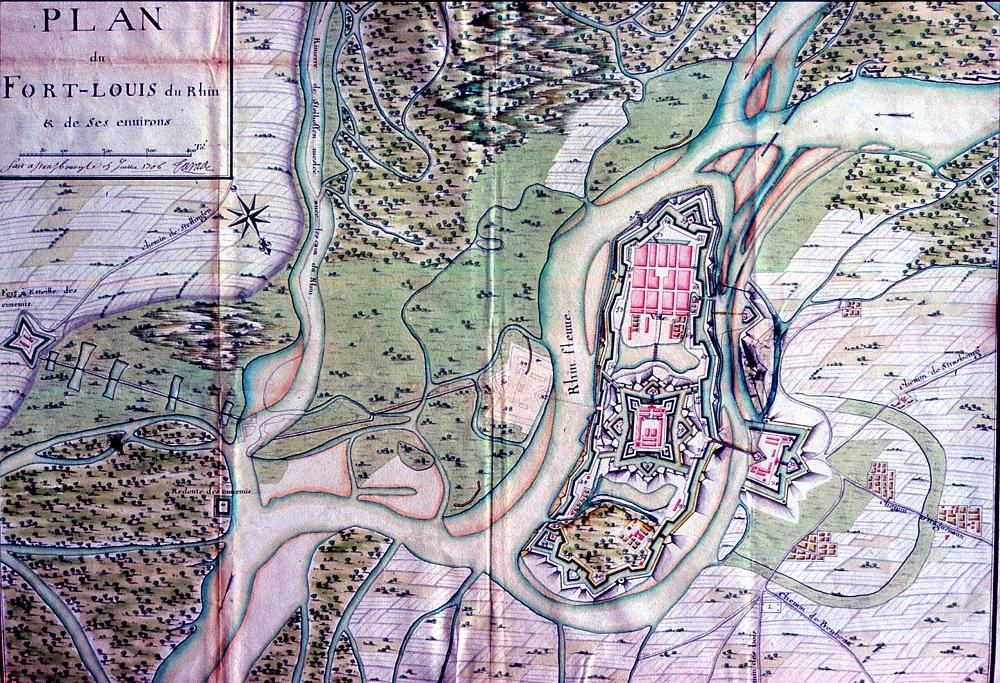 Plan fort louis 1706