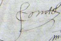 Signature de François Comte