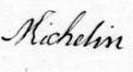Signature de francois michelin