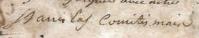 Signature de Stanislas Comitis